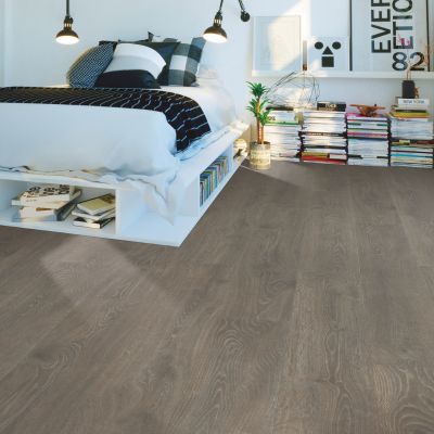 wood look floors in a bedroom